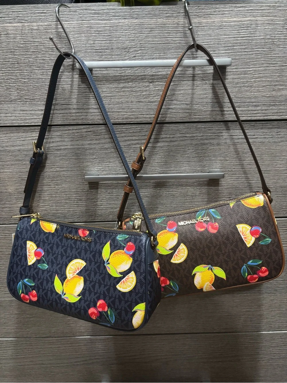 NWT - Michael Kors Lemon & Cherry Print Shoulder Bag